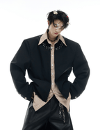 Studded Hybrid Shirt Jacket - COPPING THREADS - ArguE CulturE