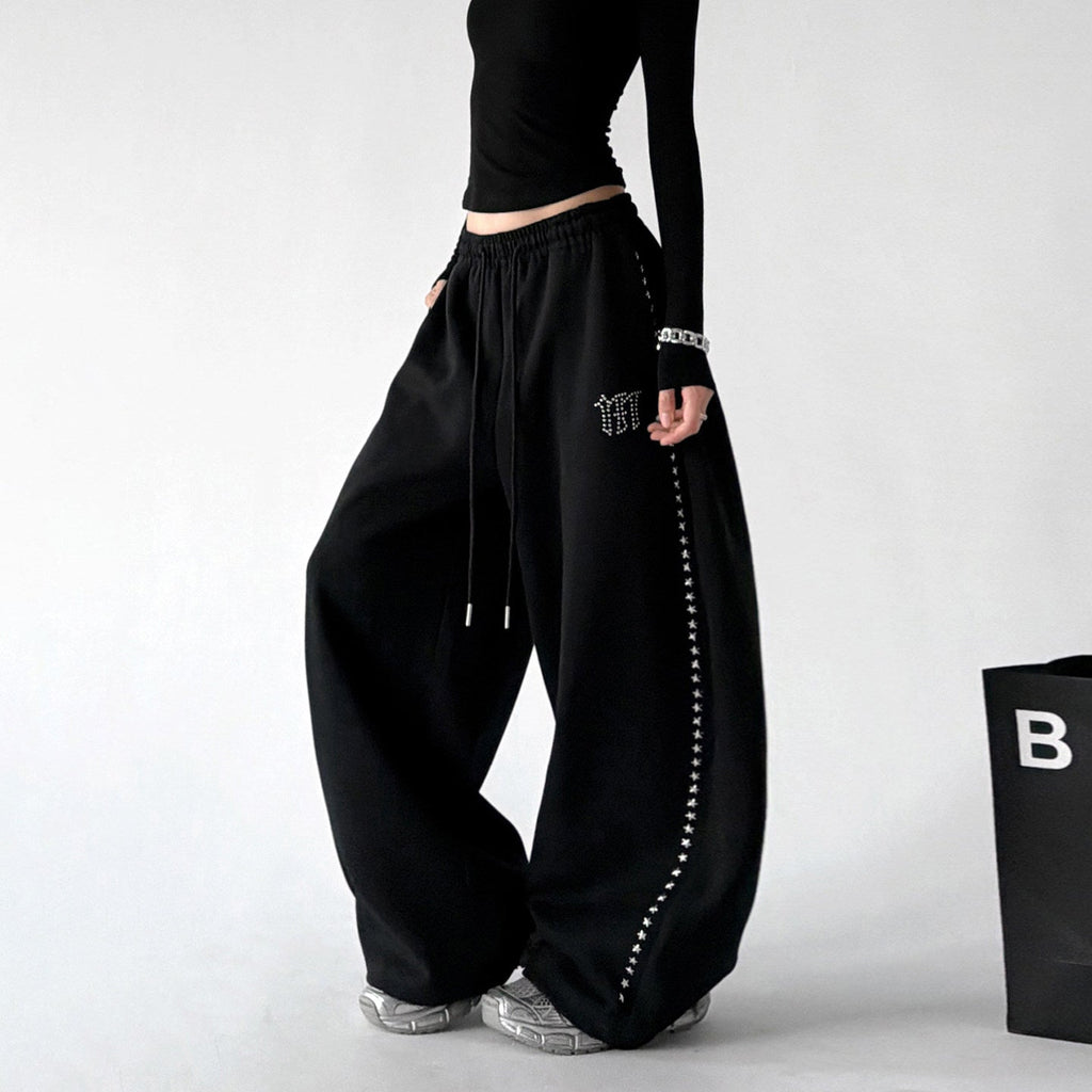 Studded Side-Seam Balloon Sweatpants - CT66211 - COPPING THREADS - CT ORIGINALS
