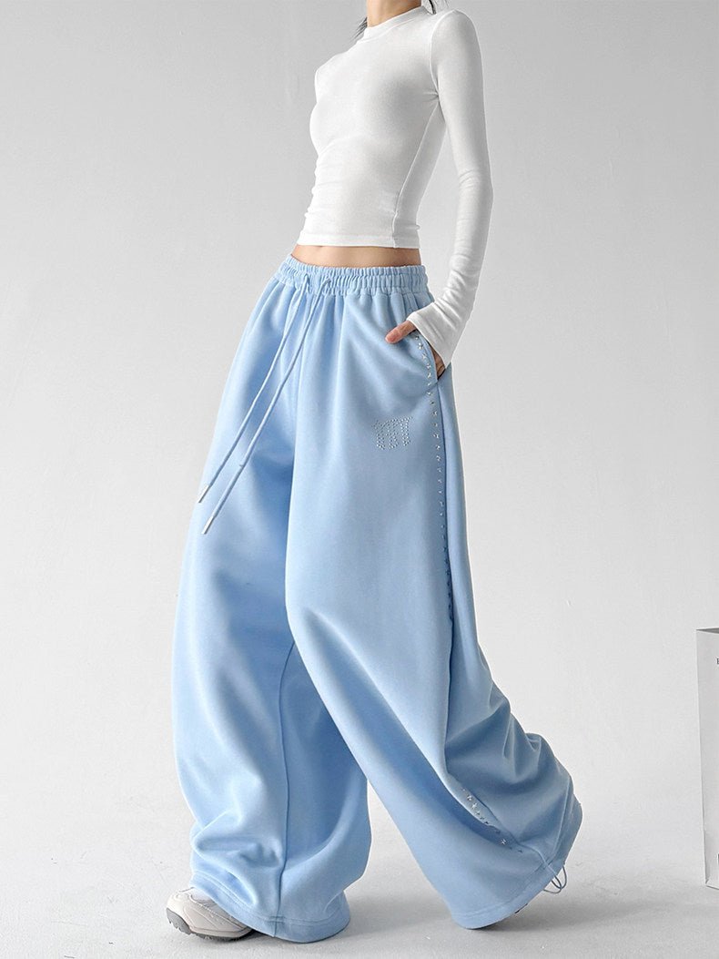Studded Side-Seam Balloon Sweatpants - CT66211 - COPPING THREADS - CT ORIGINALS