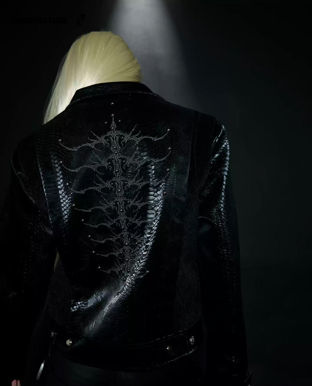 Studded Snake-Embroidered Jacket - COPPING THREADS - Argue Culture