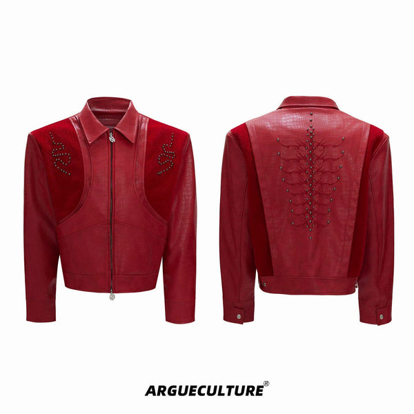 Studded Snake-Embroidered Jacket - COPPING THREADS - Argue Culture