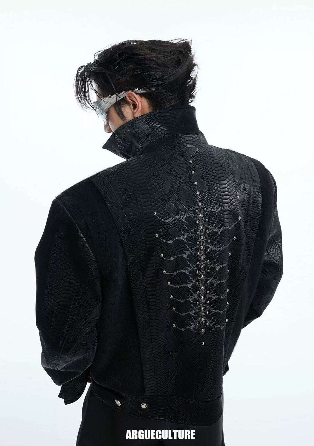 Studded Snake-Embroidered Jacket - COPPING THREADS - Argue Culture