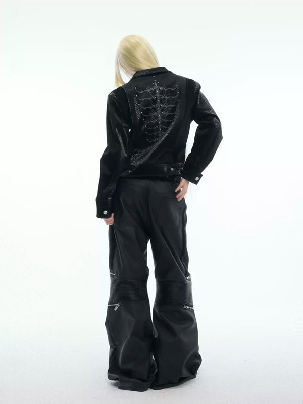 Studded Snake-Embroidered Jacket - COPPING THREADS - Argue Culture