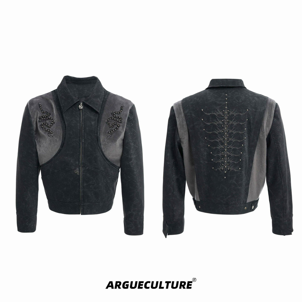 Studded Snake-Embroidered Jacket - COPPING THREADS - Argue Culture