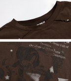 Studded Vintage Graphic Long Sleeve Tee - COPPING THREADS - CHICISLAND