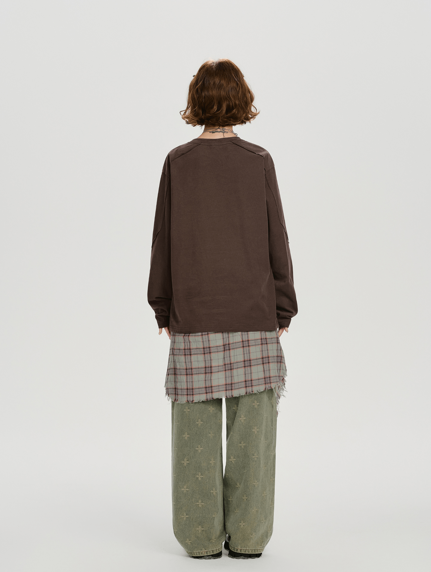 Studded Vintage Graphic Long Sleeve Tee - COPPING THREADS - CHICISLAND