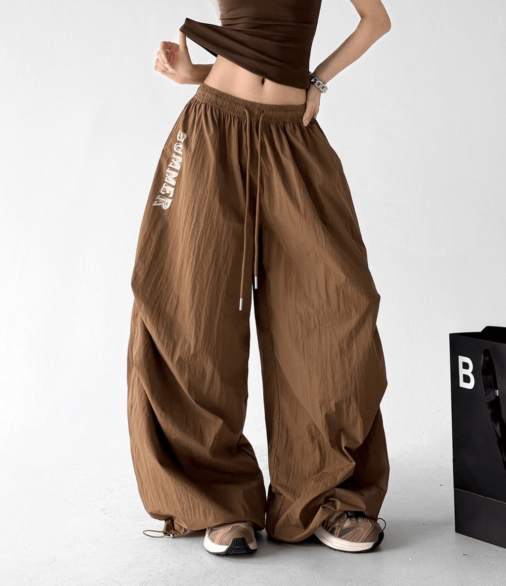 Summer Print Parachute Wide-Leg Pants - CT66137 - COPPING THREADS - CT Select