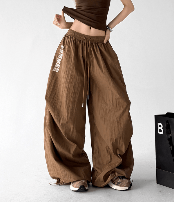 Summer Print Parachute Wide-Leg Pants - CT66137 - COPPING THREADS - CT Select