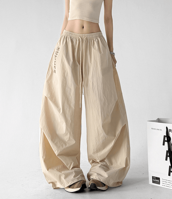 Summer Print Parachute Wide-Leg Pants - CT66137 - COPPING THREADS - CT Select