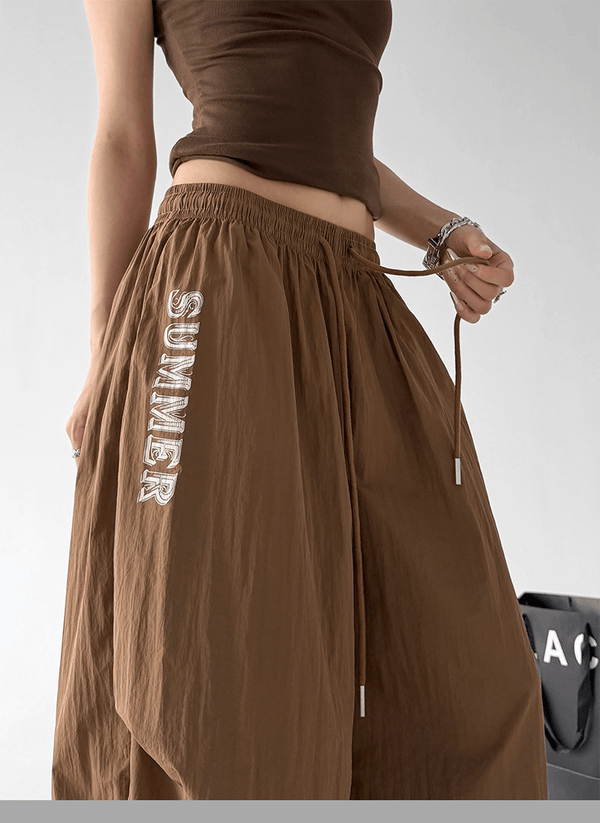 Summer Print Parachute Wide-Leg Pants - CT66137 - COPPING THREADS - CT Select