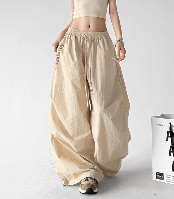 Summer Print Parachute Wide-Leg Pants - CT66137 - COPPING THREADS - CT Select