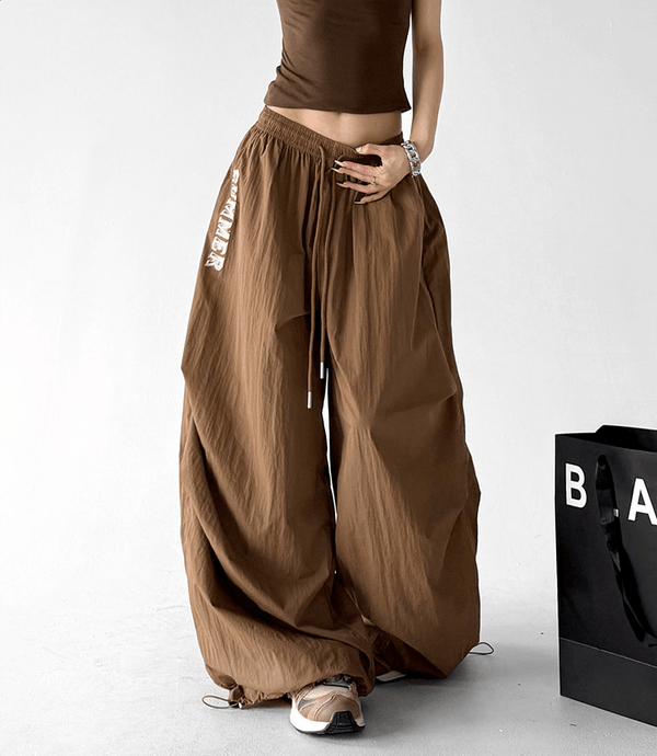 Summer Print Parachute Wide-Leg Pants - CT66137 - COPPING THREADS - CT Select