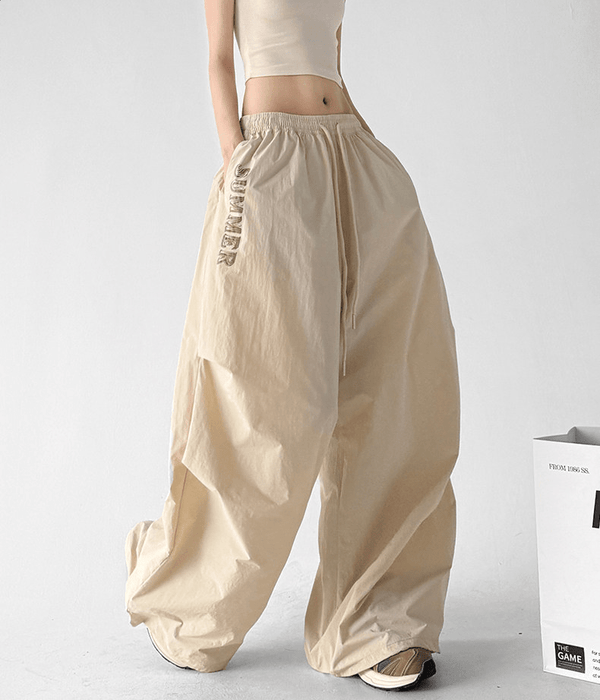 Summer Print Parachute Wide-Leg Pants - CT66137 - COPPING THREADS - CT Select