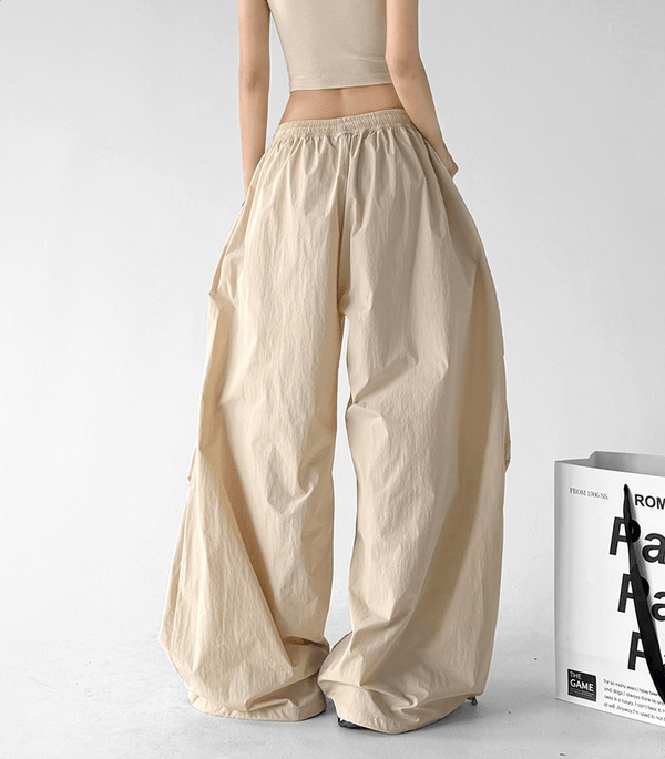 Summer Print Parachute Wide-Leg Pants - CT66137 - COPPING THREADS - CT Select
