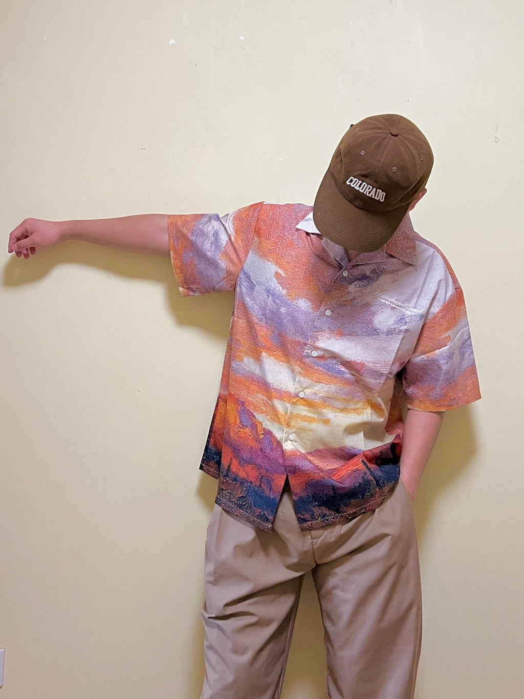 Sunset Oil Painting Print Shirt - COPPING THREADS - Harsh and Cruel