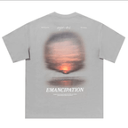 Sunset Print Handwritten Letter Tee - COPPING THREADS - Harsh and Cruel