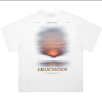 Sunset Print Handwritten Letter Tee - COPPING THREADS - Harsh and Cruel