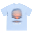 Sunset Print Handwritten Letter Tee - COPPING THREADS - Harsh and Cruel