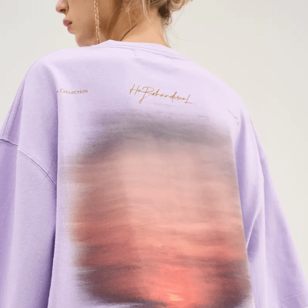 Sunset Print Handwritten Letter Tee - COPPING THREADS - Harsh and Cruel