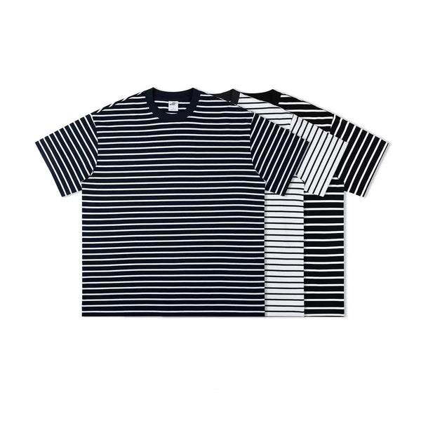 IDLT striped T-shirt, color lineup.