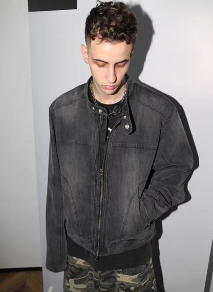 Washed Vintage Heavyweight Denim Jacket