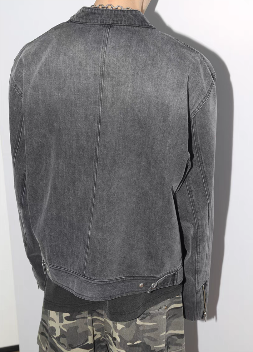 Washed Vintage Heavyweight Denim Jacket