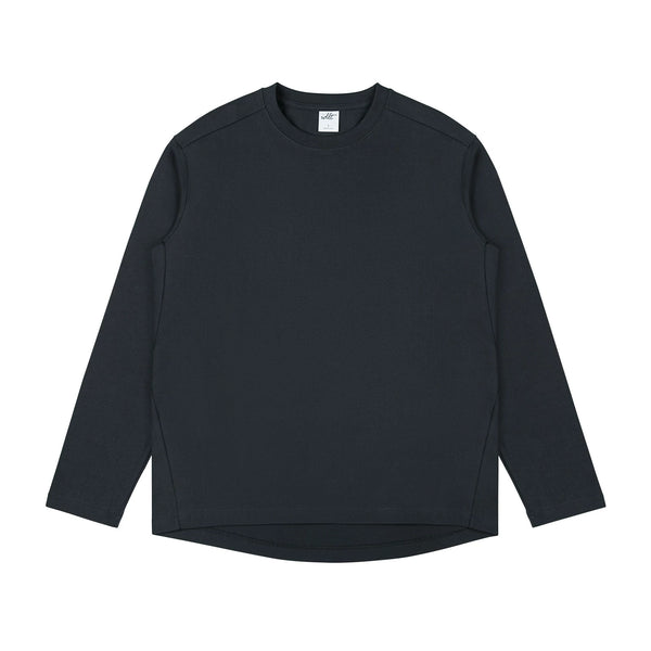 IDLT long sleeve T-shirt, black front.