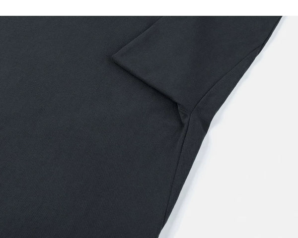 IDLT long sleeve T-shirt, black side panel seam.
