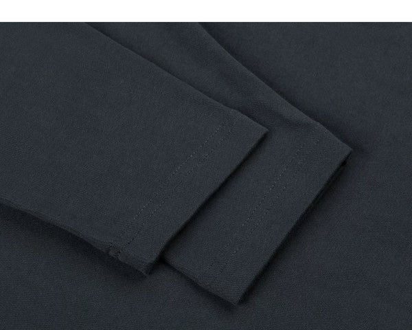 IDLT long sleeve T-shirt, black cuffs.