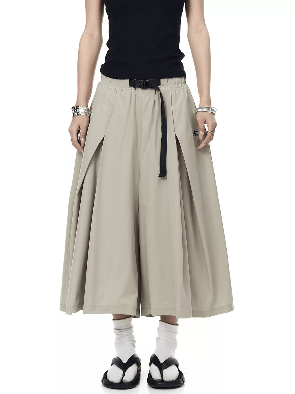 Techwear Pleated Wrap Skirt Shorts - COPPING THREADS - CT Select