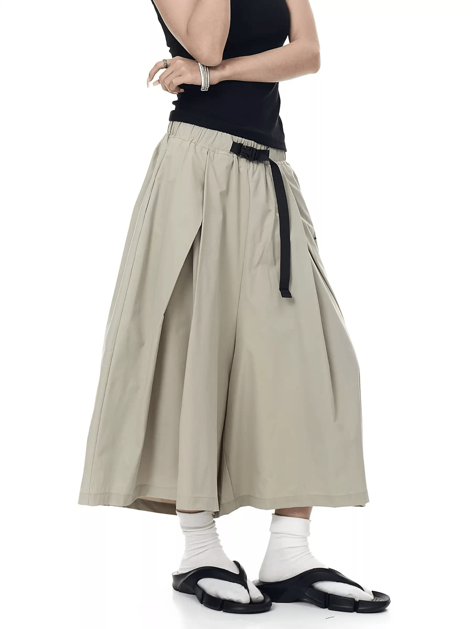 Techwear Pleated Wrap Skirt Shorts - COPPING THREADS - CT Select