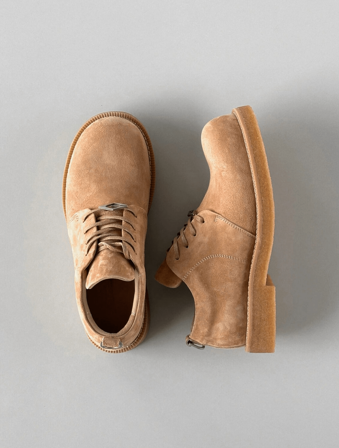 TERRAINCOGNITA “Mickey” Suede Smoke Sole Derby - COPPING THREADS - TERRAINCOGNITA