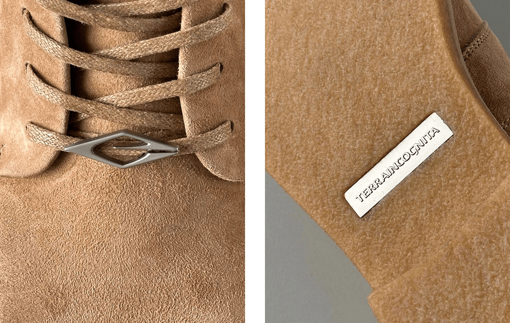 TERRAINCOGNITA “Mickey” Suede Smoke Sole Derby - COPPING THREADS - TERRAINCOGNITA