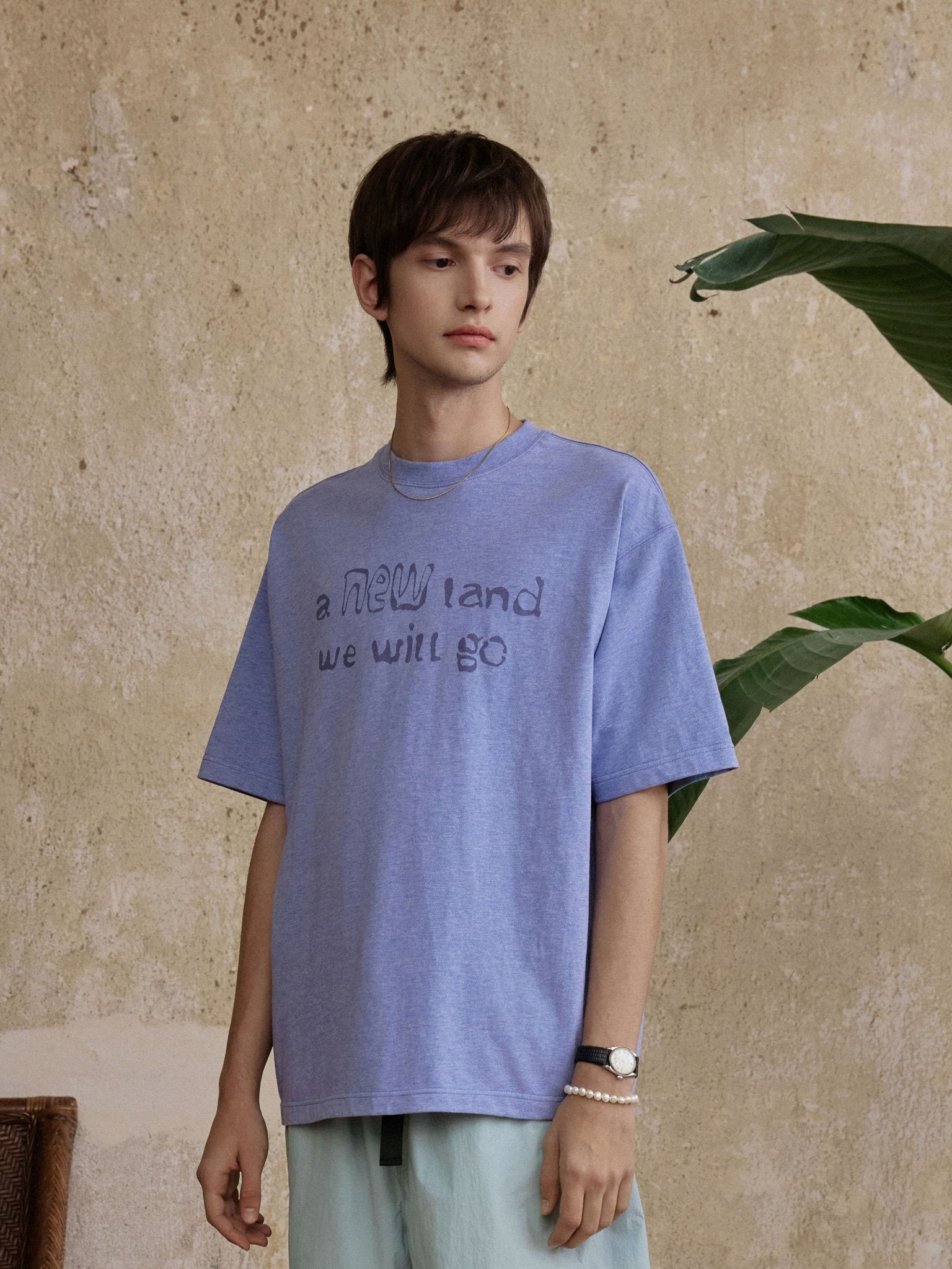 Text Watermark Print Tee - COPPING THREADS - CT Select