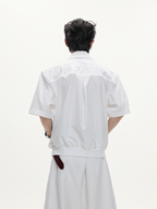 Textured Embroidered Boxy Shirt - COPPING THREADS - ArguE CulturE