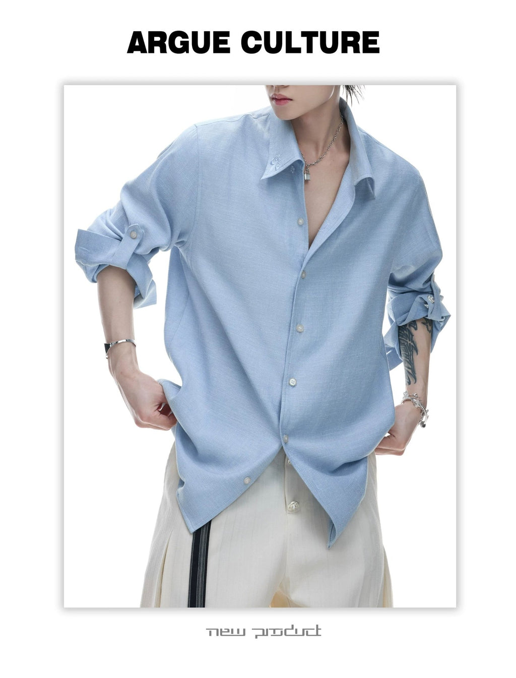 Textured Relaxed Shirt - COPPING THREADS - Argue Culture