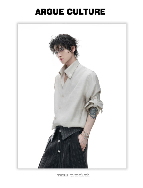 Textured Relaxed Shirt - COPPING THREADS - Argue Culture