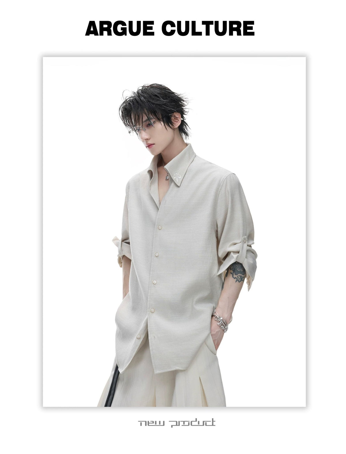 Textured Relaxed Shirt - COPPING THREADS - Argue Culture