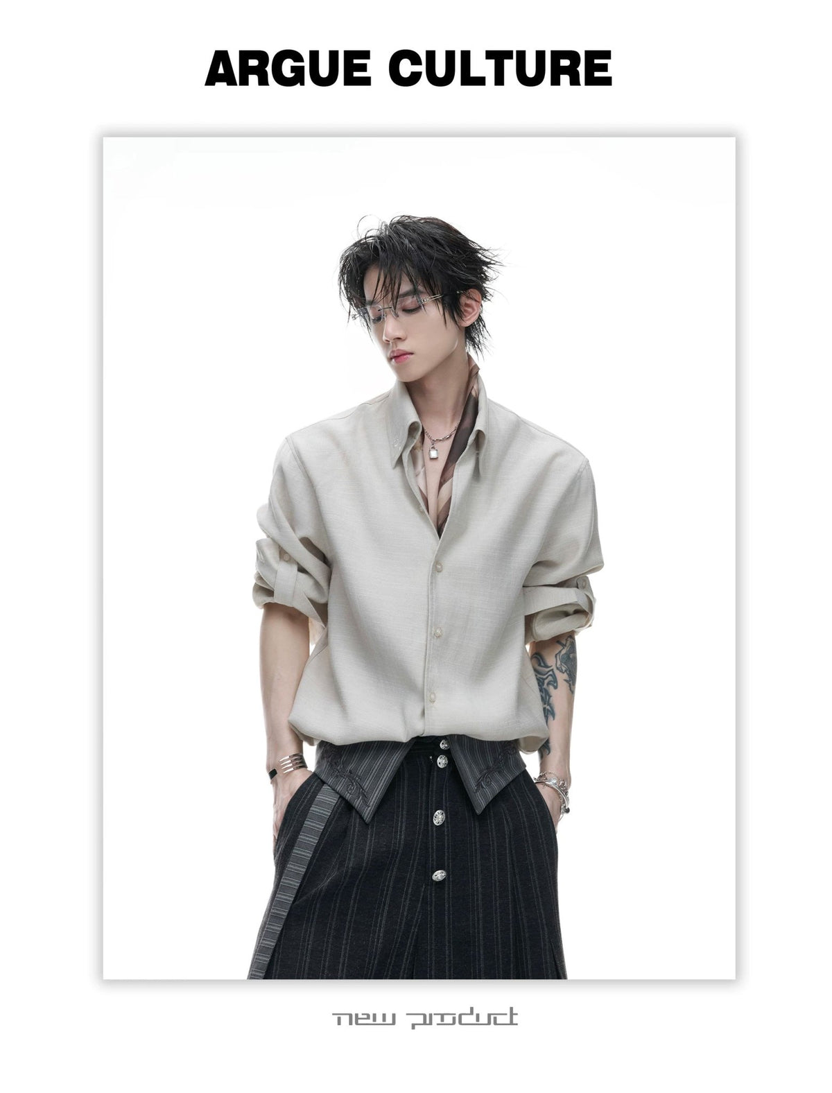 Textured Relaxed Shirt - COPPING THREADS - Argue Culture