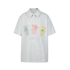 Three Bears Embroidered Knit Polo Shirt - COPPING THREADS - AYF