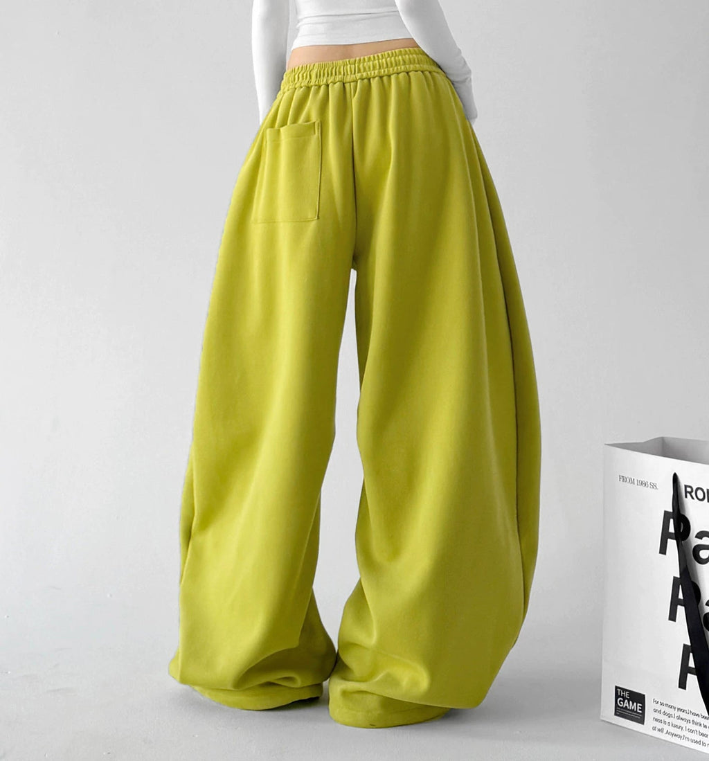 Three-Color Drawstring Wide-Leg Sweatpants - COPPING THREADS - CT ORIGINALS