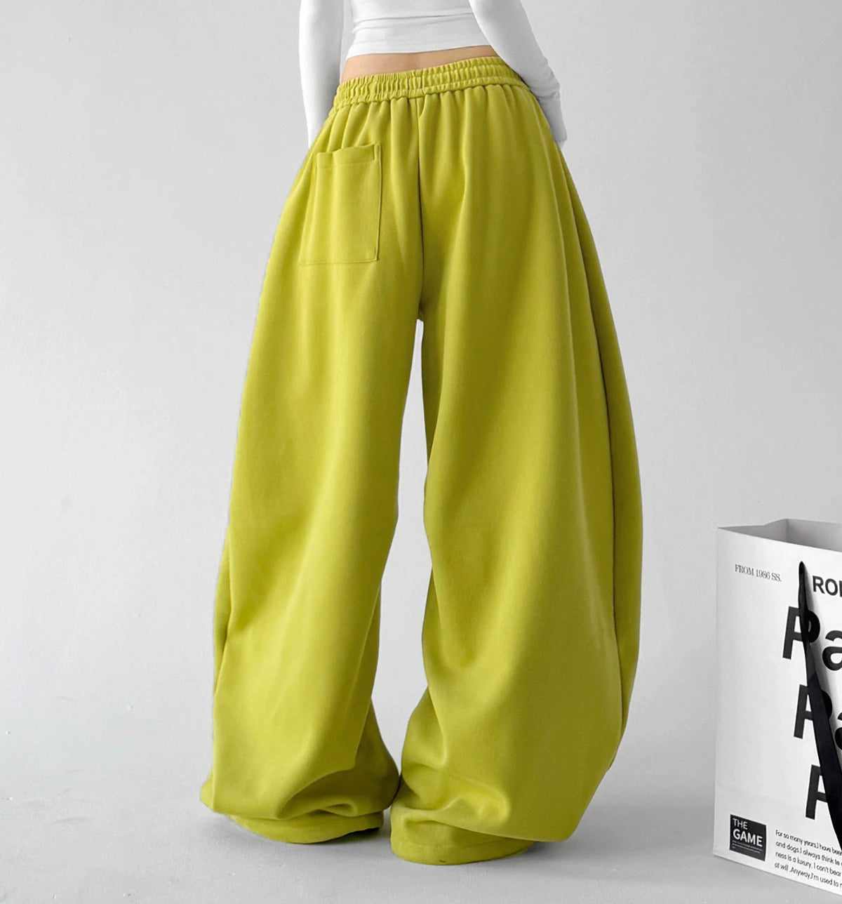 Three-Color Drawstring Wide-Leg Sweatpants - COPPING THREADS - CT ORIGINALS