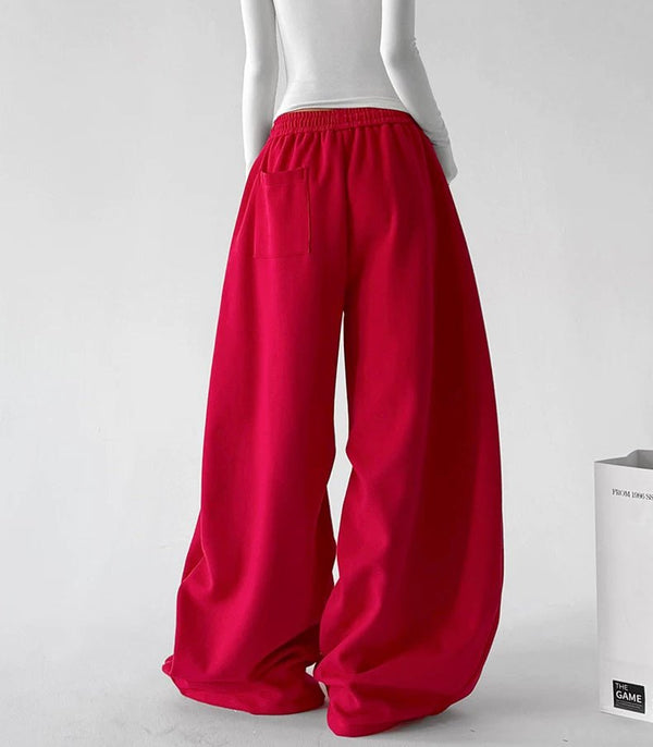 Three-Color Drawstring Wide-Leg Sweatpants - COPPING THREADS - CT ORIGINALS