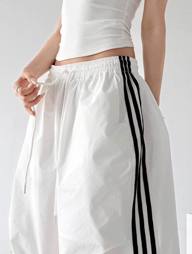 Three - Stripe Quick - Dry Wide - Leg Pants - CT6202 - COPPING THREADS - CT Select