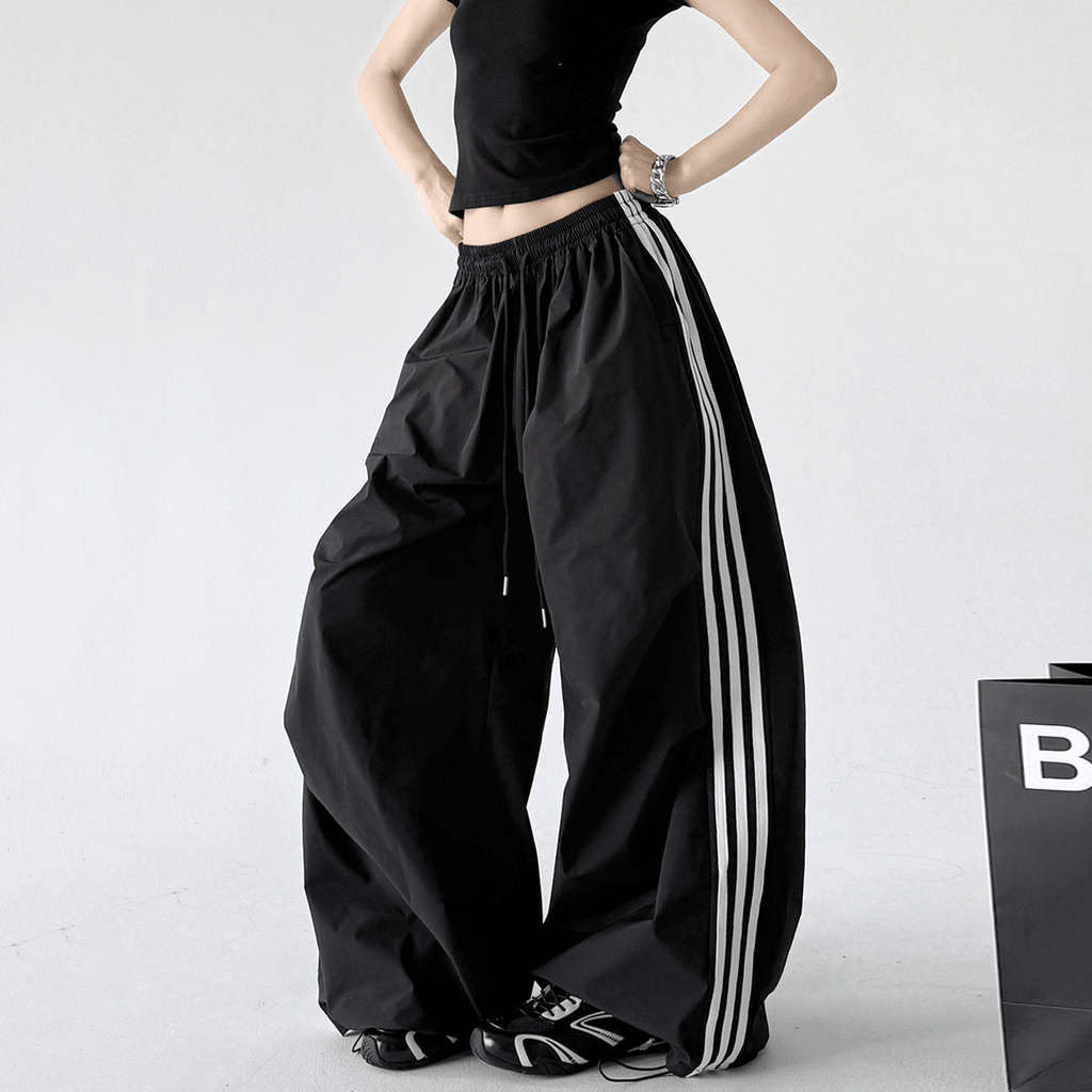 Three - Stripe Quick - Dry Wide - Leg Pants - CT6202 - COPPING THREADS - CT Select