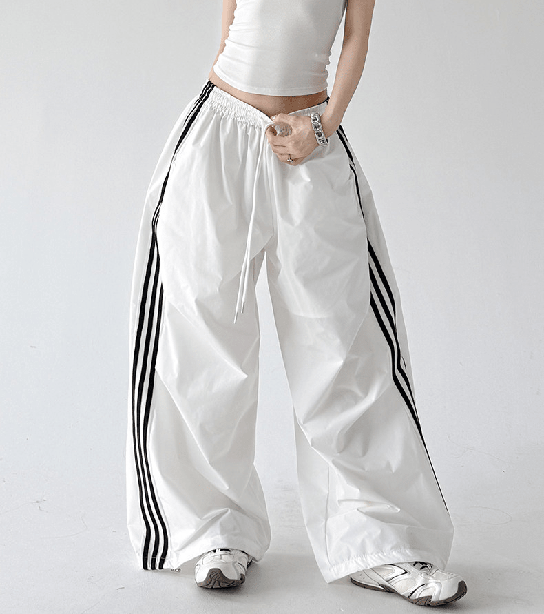 Three - Stripe Quick - Dry Wide - Leg Pants - CT6202 - COPPING THREADS - CT Select