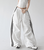 Three - Stripe Quick - Dry Wide - Leg Pants - CT6202 - COPPING THREADS - CT Select