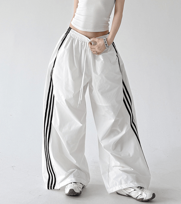 Three - Stripe Quick - Dry Wide - Leg Pants - CT6202 - COPPING THREADS - CT Select