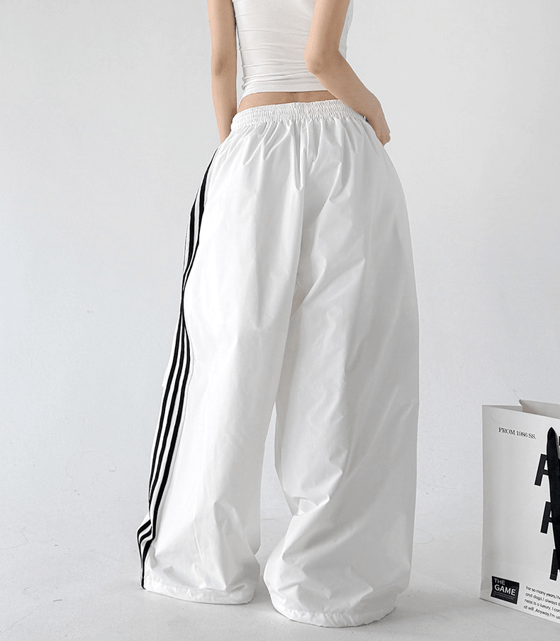 Three - Stripe Quick - Dry Wide - Leg Pants - CT6202 - COPPING THREADS - CT Select