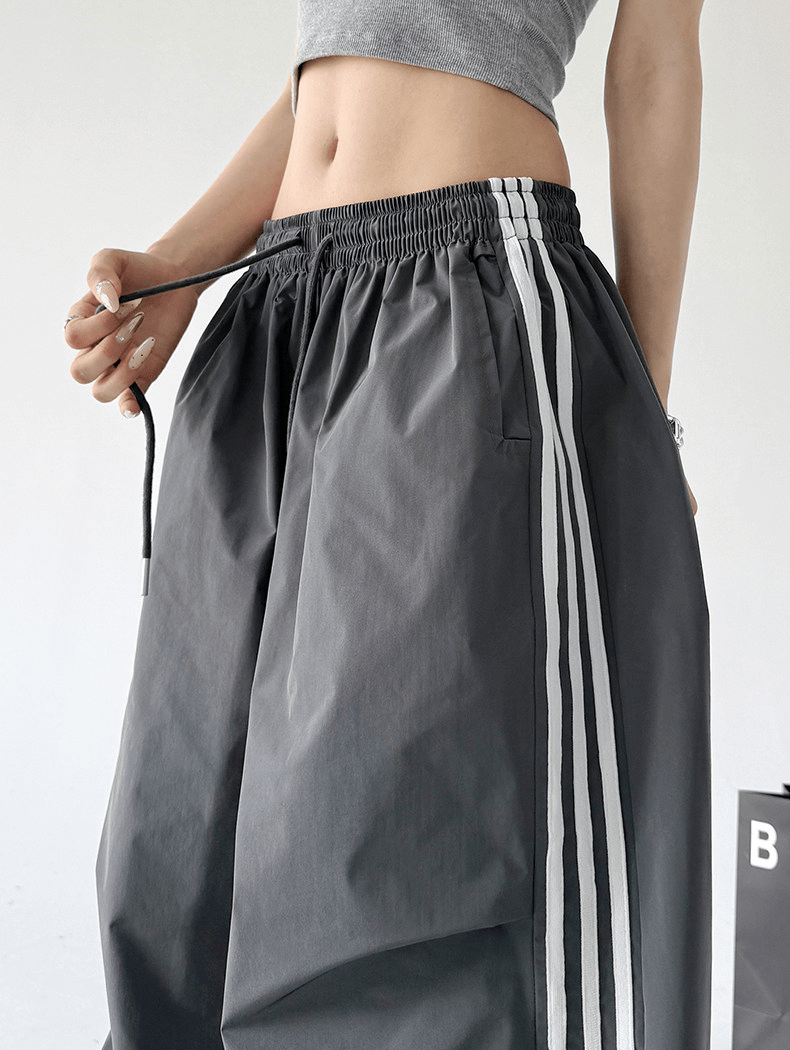 Three - Stripe Quick - Dry Wide - Leg Pants - CT6202 - COPPING THREADS - CT Select